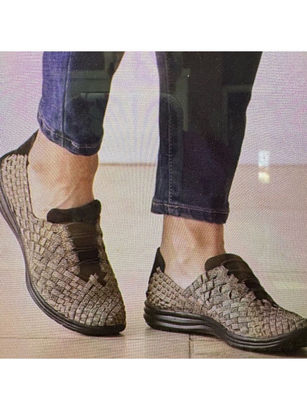 bernie mev. Victoria Metallic Slip on Shoe
